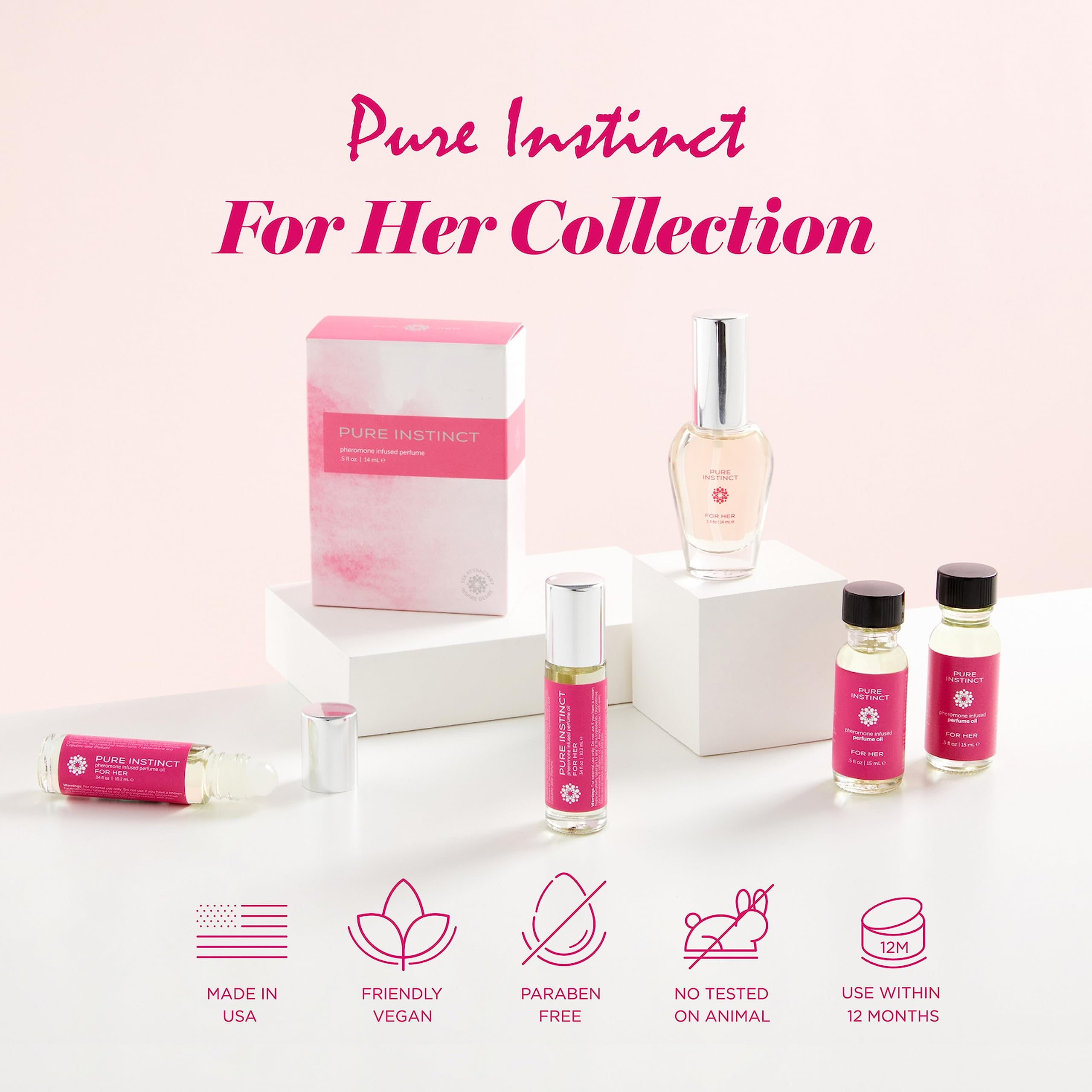 Pure Instinct Roll-On – The Original Pheromone-Infused Essential Oil Perfume for Her | TSA Ready