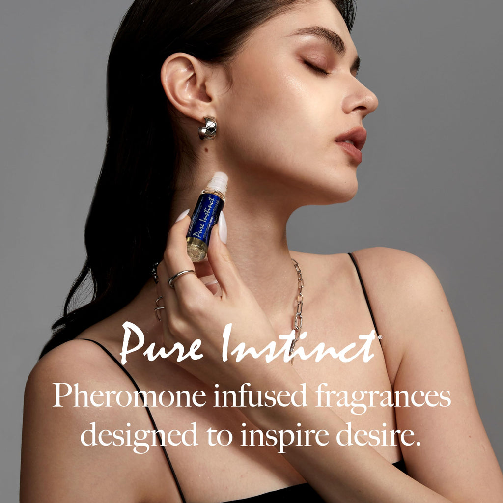 Pure Instinct Roll-On (2-Pack) - Original Pheromone-Infused Essential Oil Perfume Cologne - Unisex TSA Ready