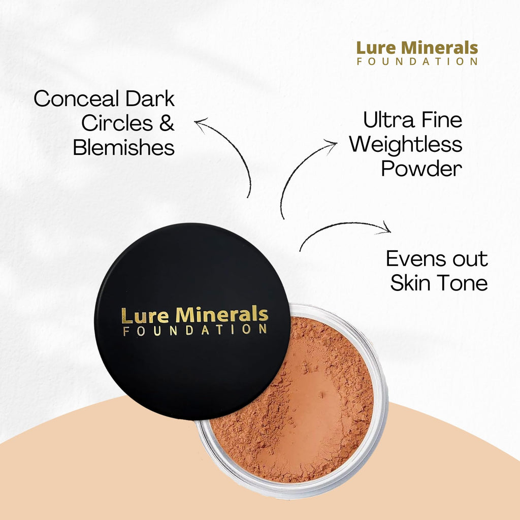 Pure Minerals Lure Bronze Warmth All-Over Face Bronzer – 1 oz Jar (Compare to Bare Minerals)