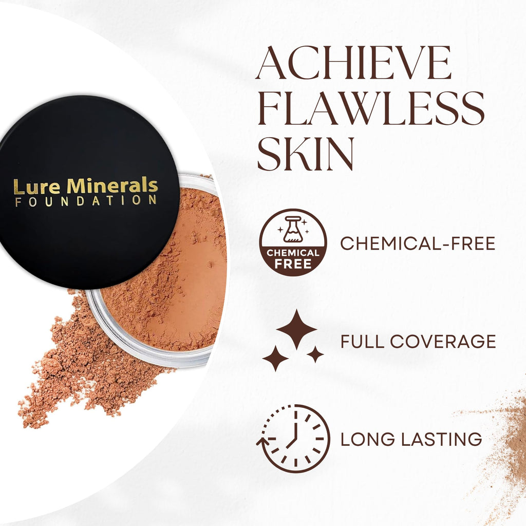 Pure Minerals Lure Bronze Warmth All-Over Face Bronzer – 1 oz Jar (Compare to Bare Minerals)