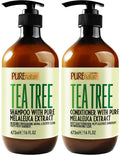 Pure Nature Lux Spa Tea Tree Oil Shampoo & Conditioner Set — Sulfate-Free Anti-Dandruff Care for Oily Hair