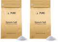 Pure Original Ingredients Epsom Salt – Food Grade Magnesium Sulfate, Soaking Solution (5 lb) Pack of 2