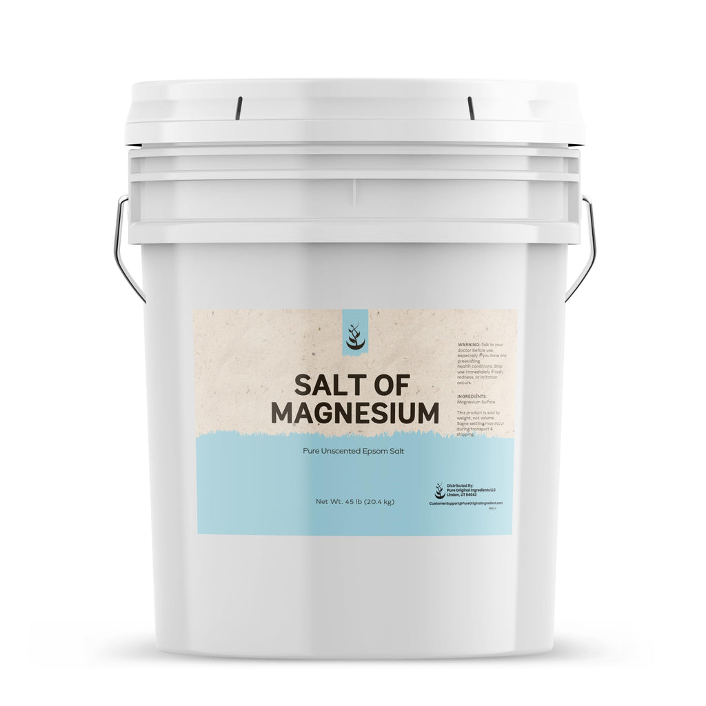 Pure Original Ingredients Salt of Magnesium (5 Gallon) – Unscented Epsom Salt