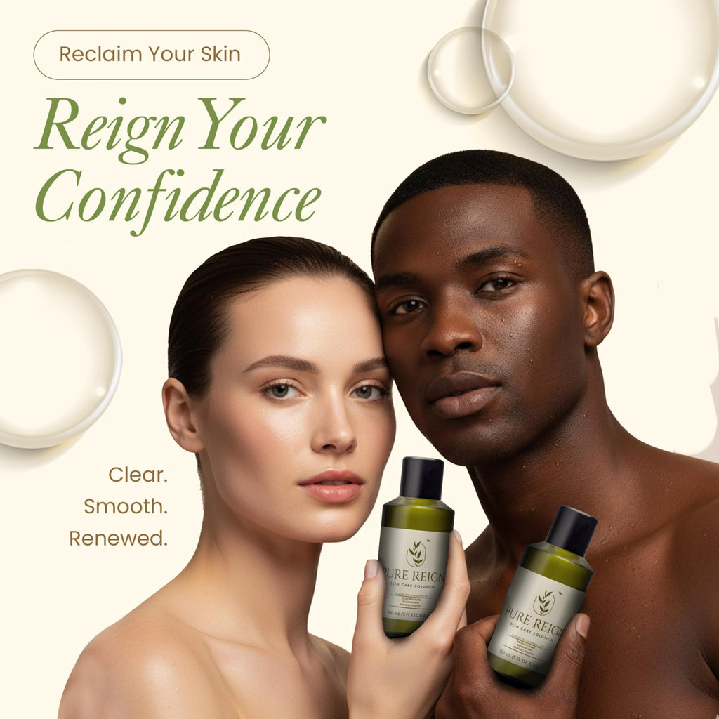 Pure Reign Skin Care Solution | Ingrown Hairs, Razor Bumps & Shaving Aftercare | 5oz (150ml)
