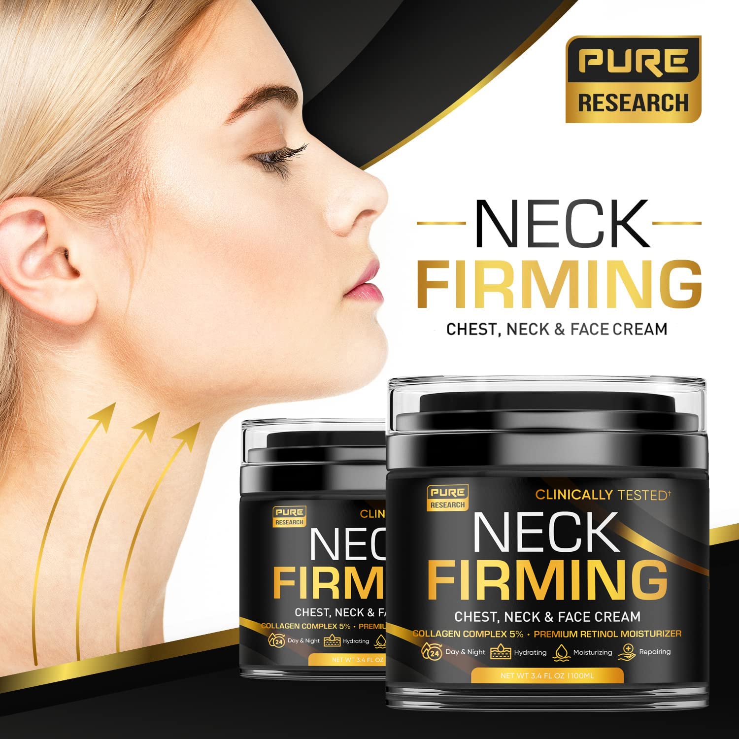 Pure Research Neck Firming Cream – Anti-Aging Neck & Décolleté Tightener