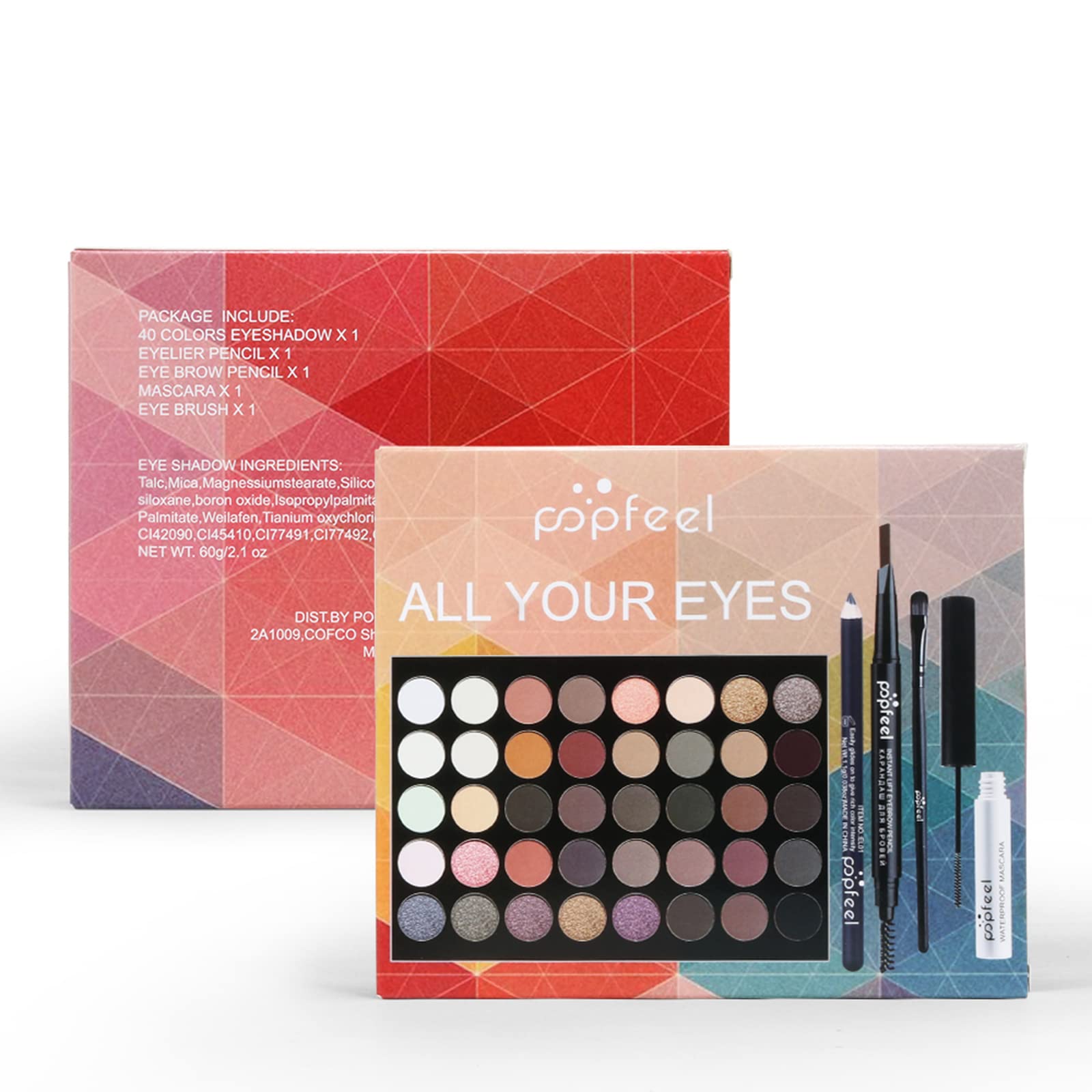 Pure Vie All-in-One Holiday Gift Makeup Kit – Complete Cosmetic Starter Bundle