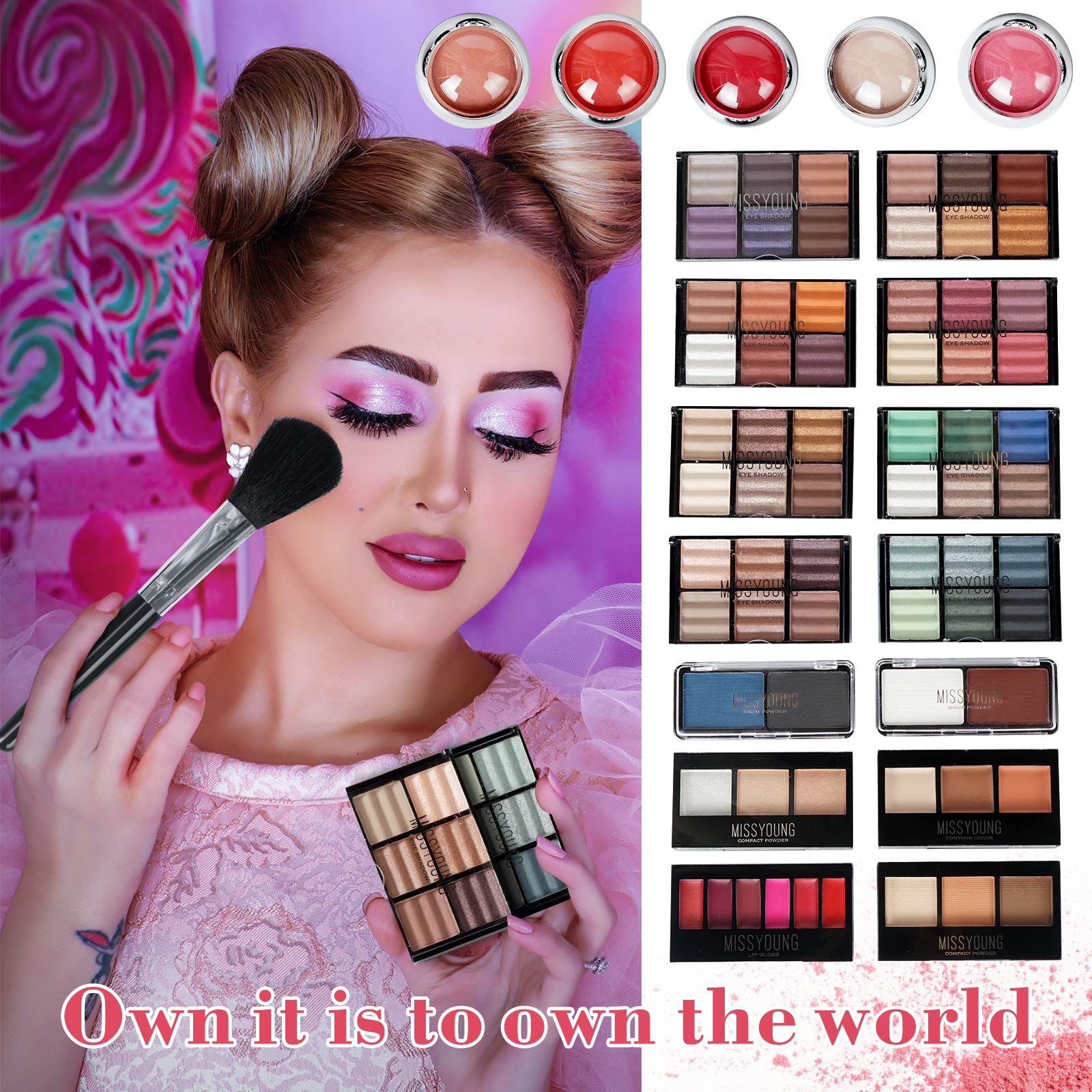 Pure Vie All-in-One Makeup Kit – Travel Ready Gift Set for Women