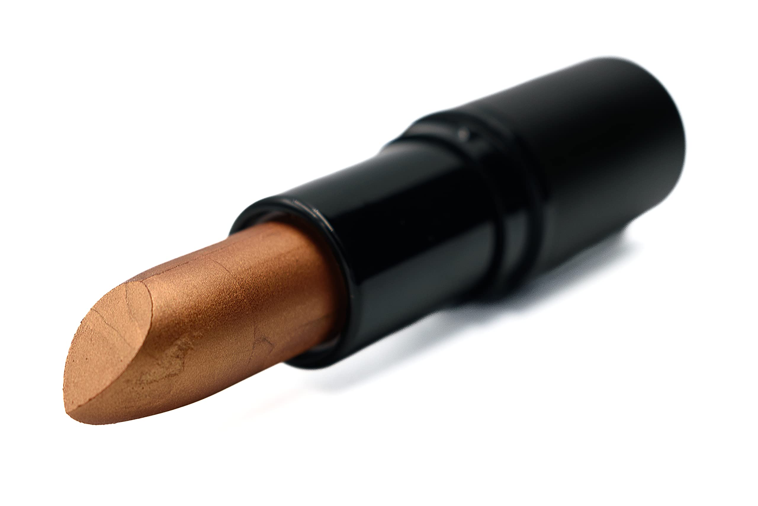 Pure Ziva Bronze Foil Lipstick — Metallic Gold-Bronze Shiny Lip Cream, Paraben Free, Cruelty Free, Made in USA