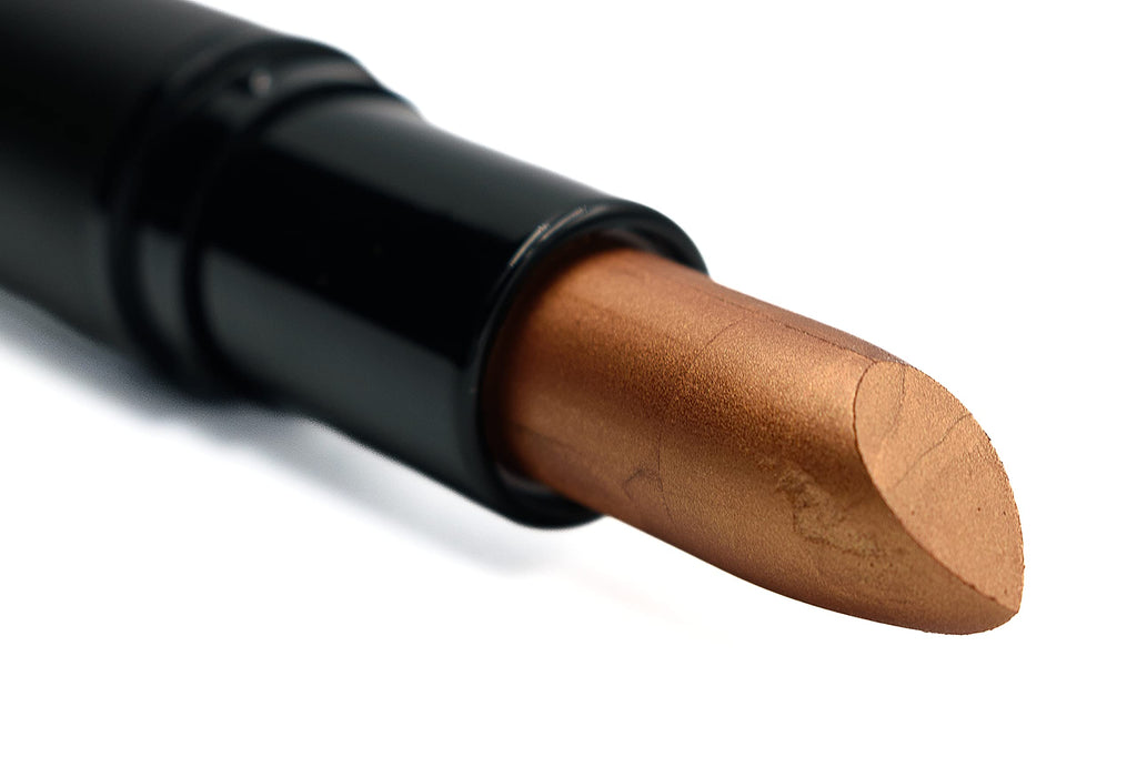 Pure Ziva Bronze Foil Lipstick — Metallic Gold-Bronze Shiny Lip Cream, Paraben Free, Cruelty Free, Made in USA