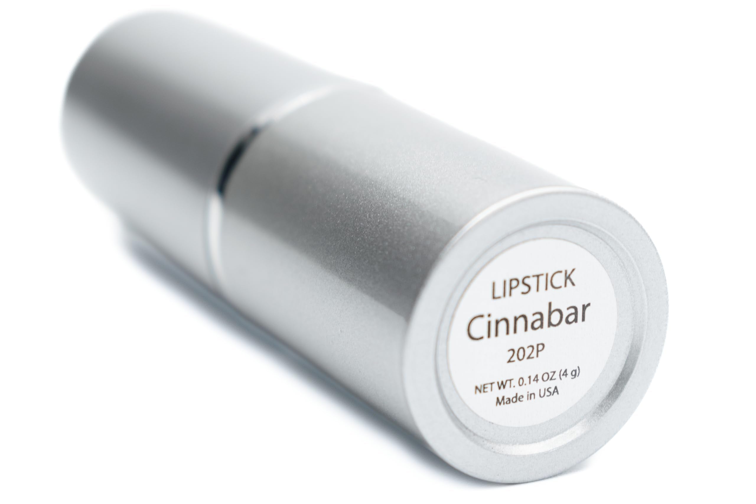 Pure Ziva Cinnabar Deep Red Lipstick – Creamy Metallic Shine, Paraben Free, Cruelty Free, Made in USA