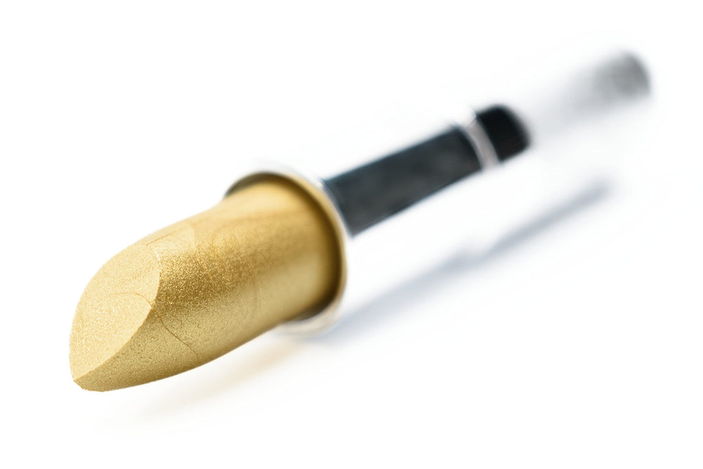 Pure Ziva Glimmer Gold Lipstick – Creamy, Metallic Gold, Paraben Free & Cruelty Free