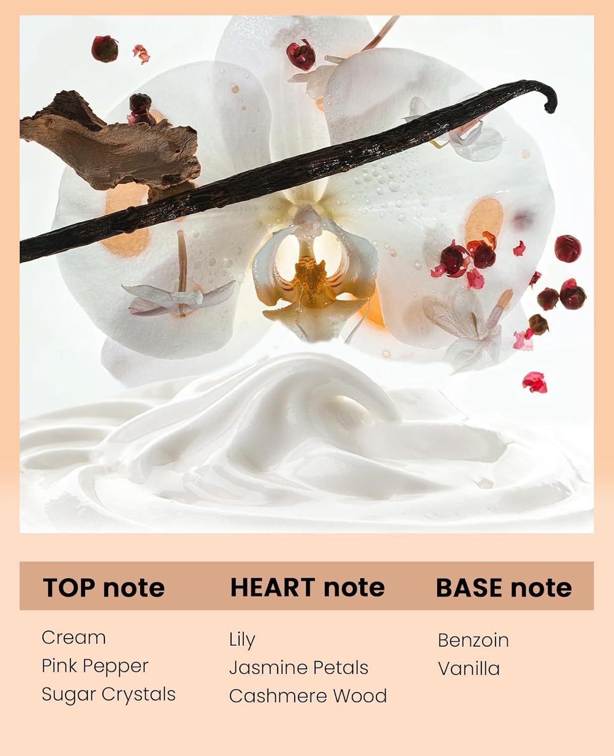 PUREAMOR Vanilla Cream Scent Perfume Oil – Travel Size 20 ml, Made in USA