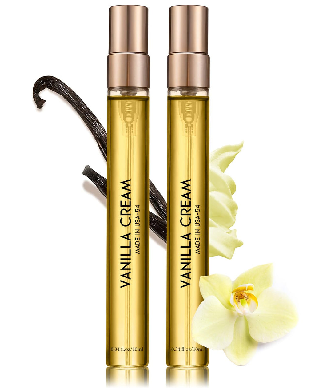 PUREAMOR Vanilla Cream Scent Perfume Oil – Travel Size 20 ml, Made in USA