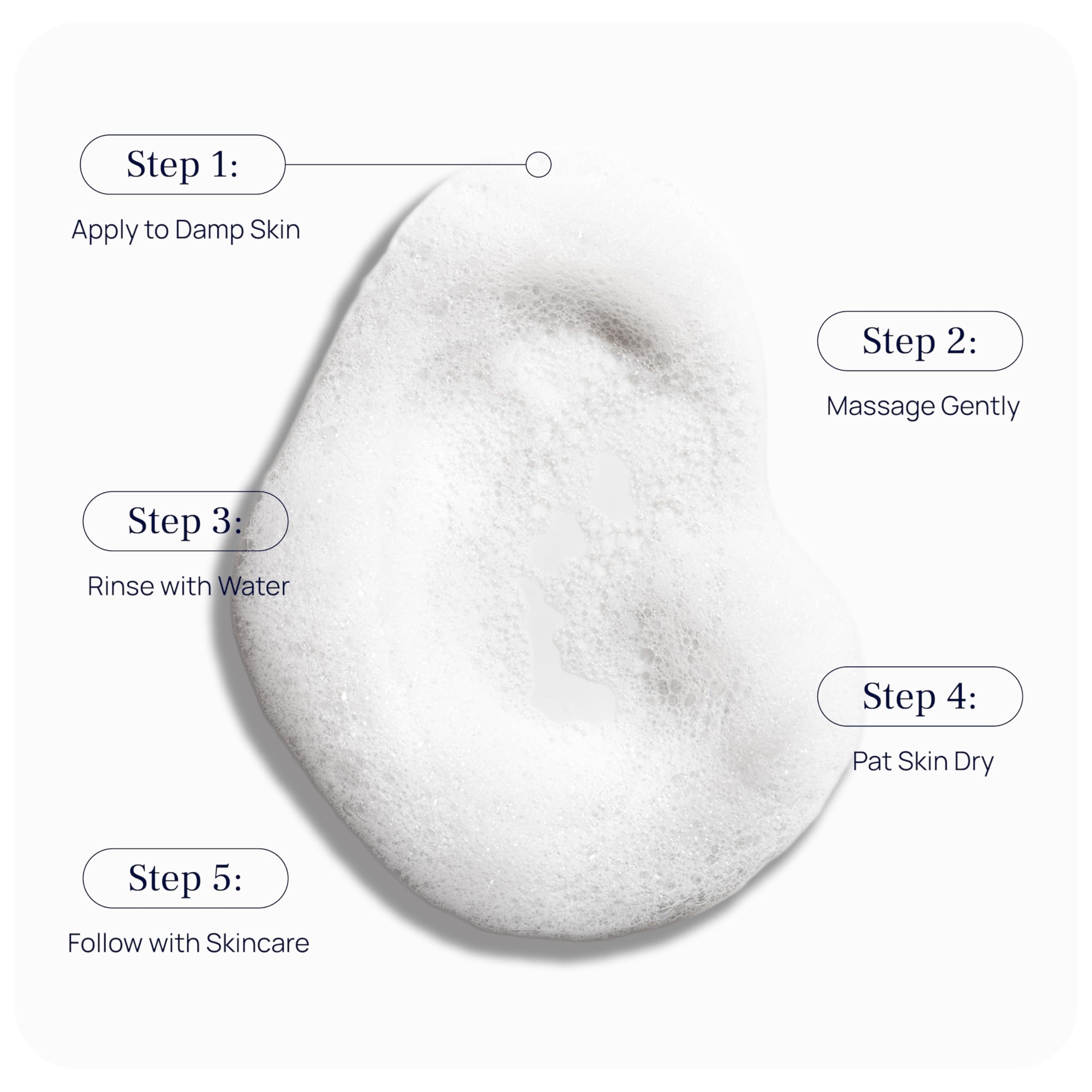 PUREANCE Cleansing Foam – Gentle Foaming Face Wash for Sensitive Skin with Calendula, Chamomile, Lactic Acid | 5.07 fl oz