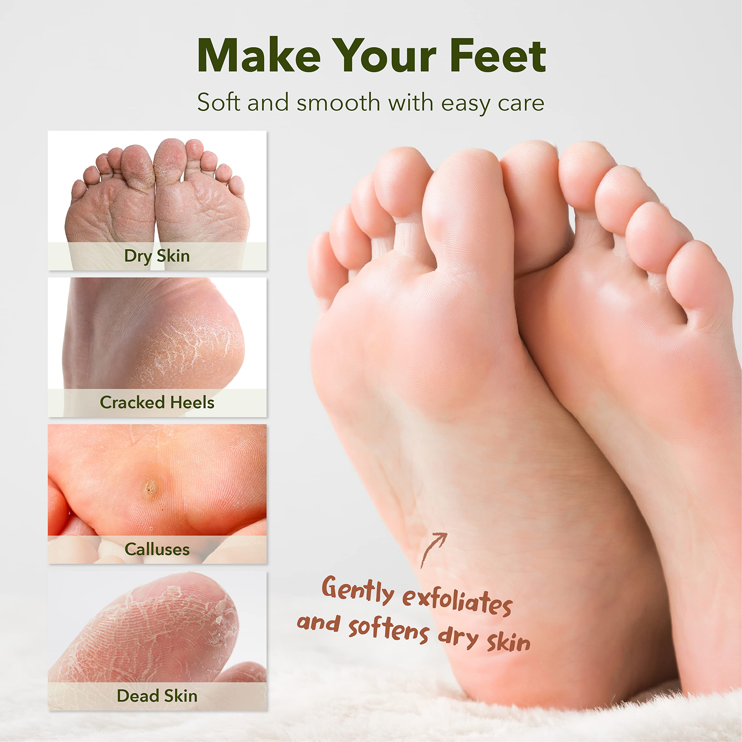 Purederm Shiny & Soft Foot Peeling Mask (6 Pack) – Exfoliating Peel for Smooth, Hydrated Feet