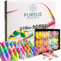 Purelis Naturals Bath Bombs Gift Set – 24 Fortune Cookie Bath Bombs & Shower Steamers for Women, Bulk Party Favors