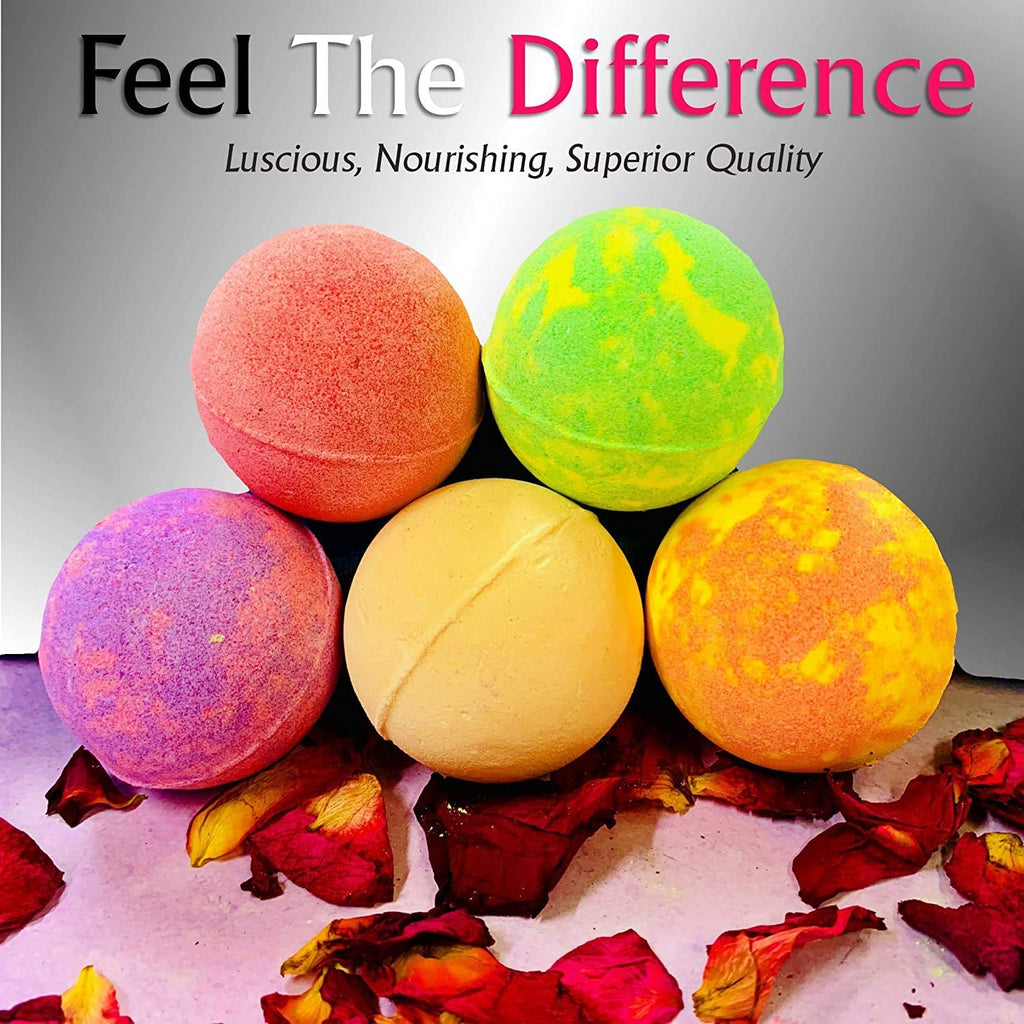 Purelis Bath Bombs Gift Set – 24 Luxury Organic Bath Bombs, Individually Wrapped | Gifts for Him and Her