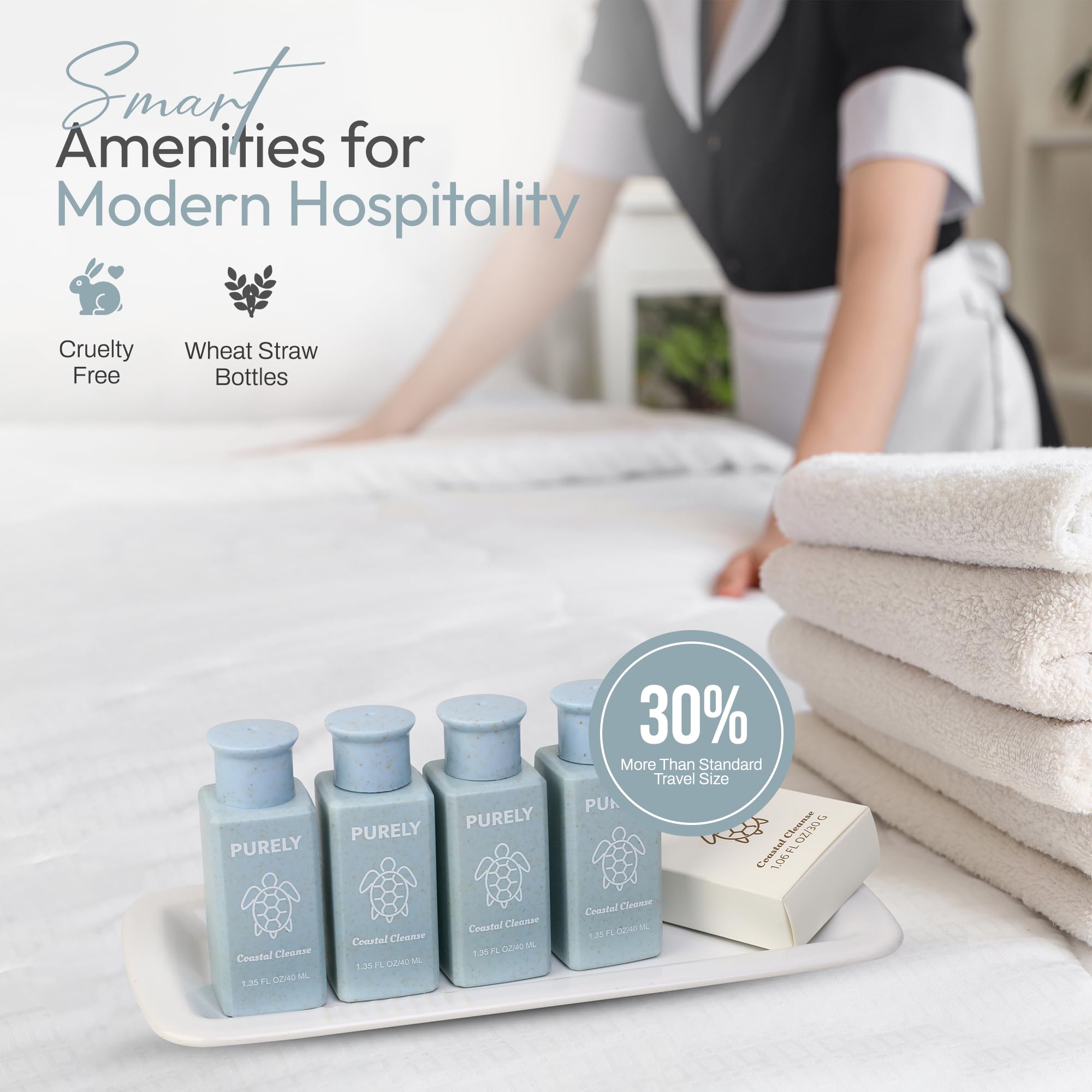 Purely 150-Piece Hotel Toiletries Bulk Set — Airbnb & Hospitality Essentials