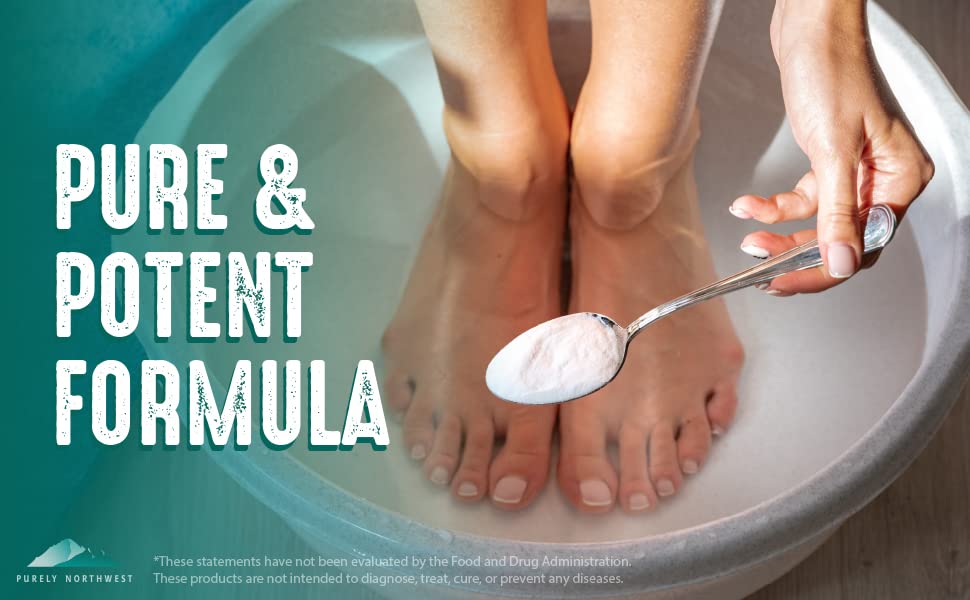Purely Northwest Tea Tree Foot Soak – Epsom Salt, Toenail Repair & Callus Softening (16 oz)