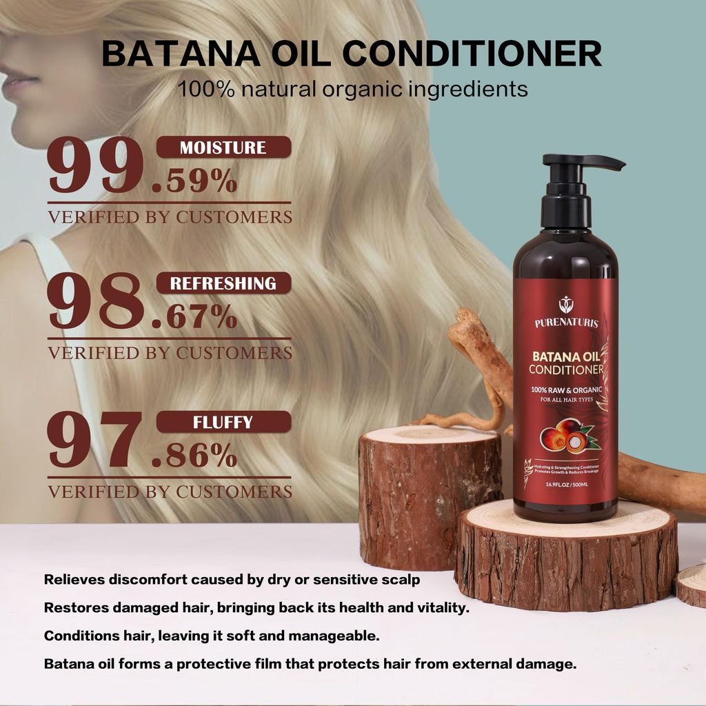 PureNaturis Batana Oil Hair Growth Kit – 100% Natural, Sulfate-Free