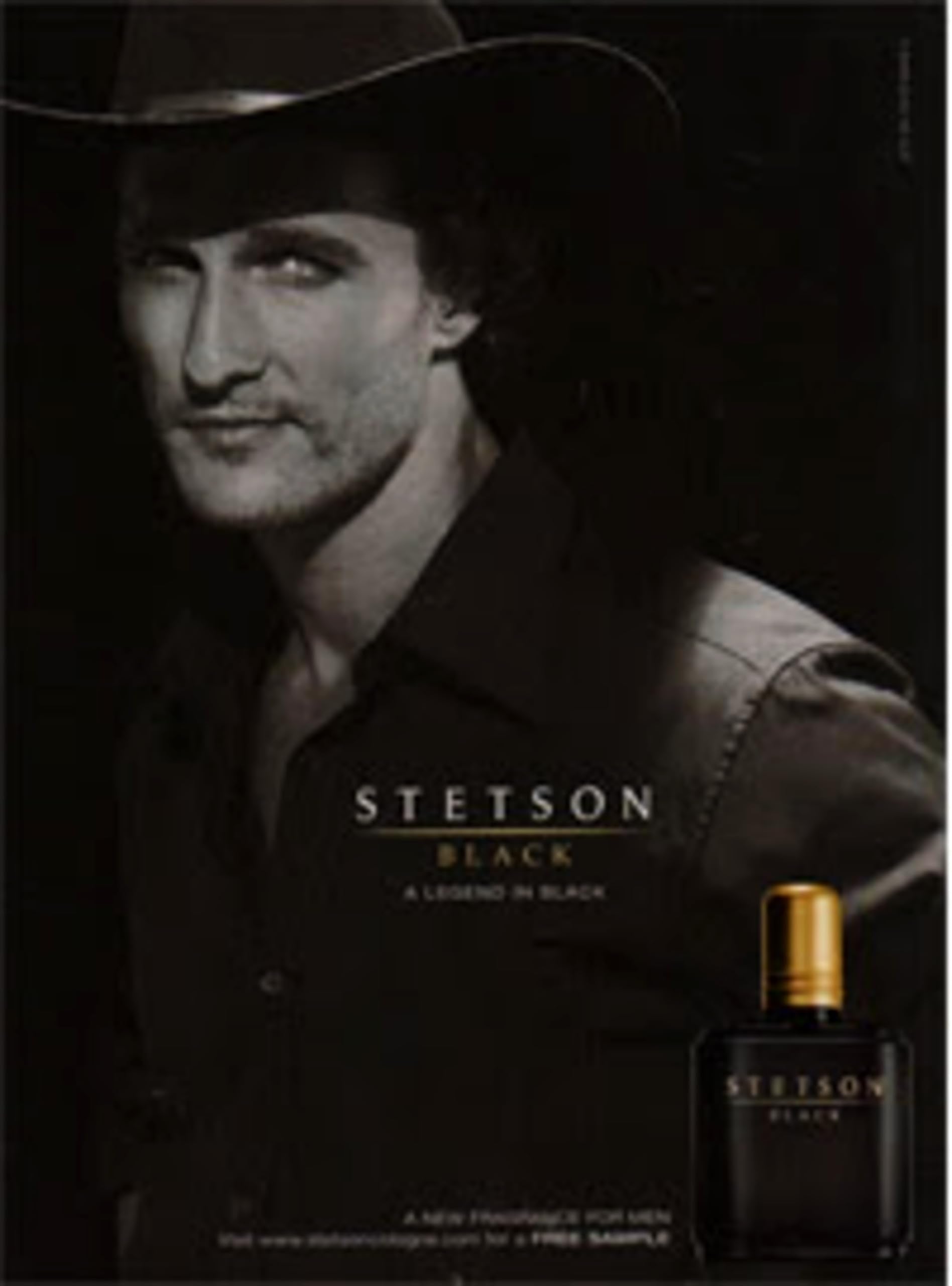 PureScents Stetson Black After Shave for Men — Woody, Spicy & Suede, 3.4 fl oz