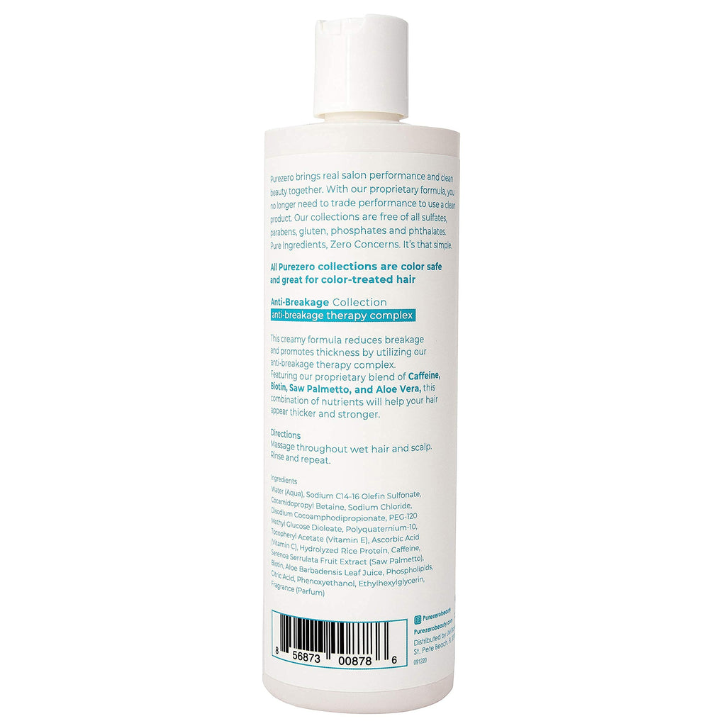 Purezero Anti-Breakage & Thickening Shampoo & Conditioner Set – For Hair Loss & Thinning (24 oz, Vegan, Cruelty-Free, Color Safe)