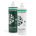 Purezero Tea Tree & Matcha Shampoo + Conditioner Set – Nourishing Scalp Care (20 oz)