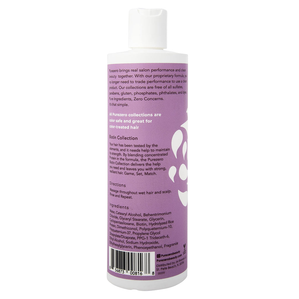 Purezero Biotin Shampoo & Conditioner Set – Volumizing, Anti Thinning, Vegan & Cruelty-Free