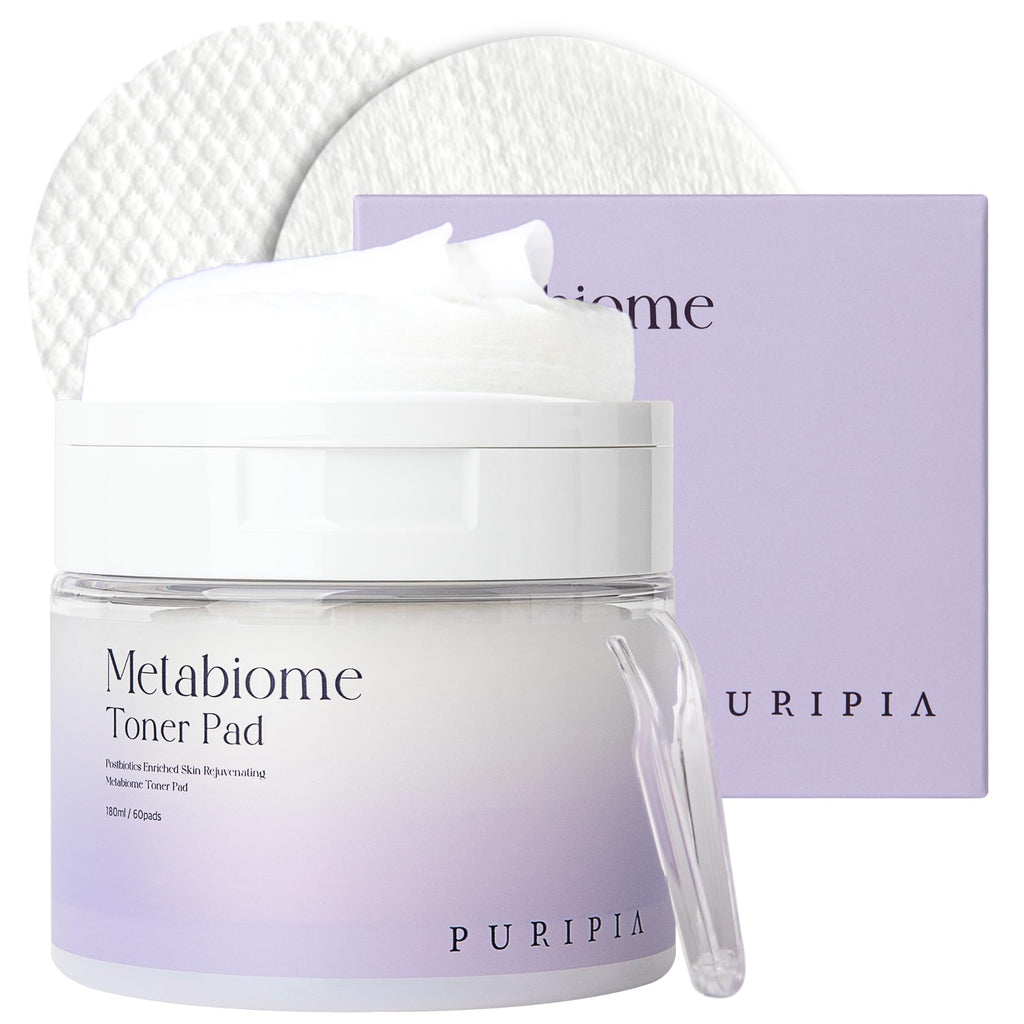 PURIPIA Metabiome Korean Toner Pads – Soothing Exfoliation & Hydration