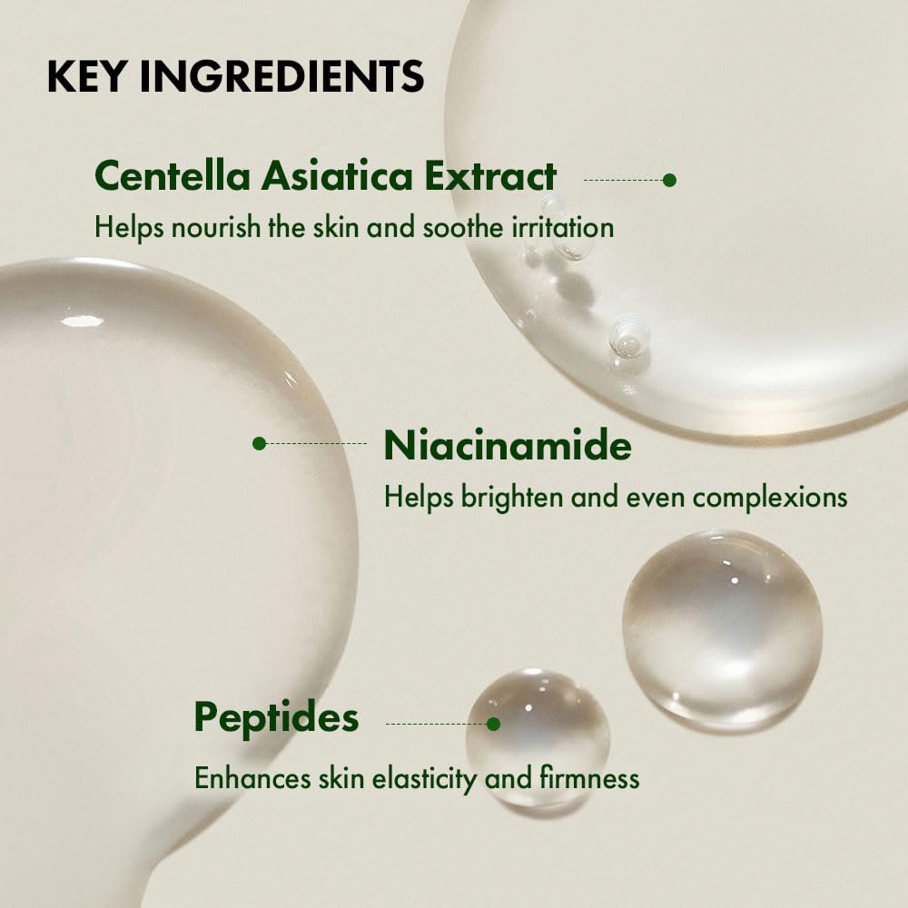 Purito Centella Unscented Serum | Soothing, Fragrance-Free Ampoule for All Skin Types | 60ml