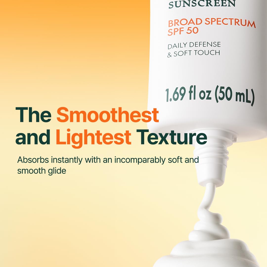 PURITO Korean Sunscreen SPF 50 | Light Texture, No White Cast, Oil-Free (50 mL)