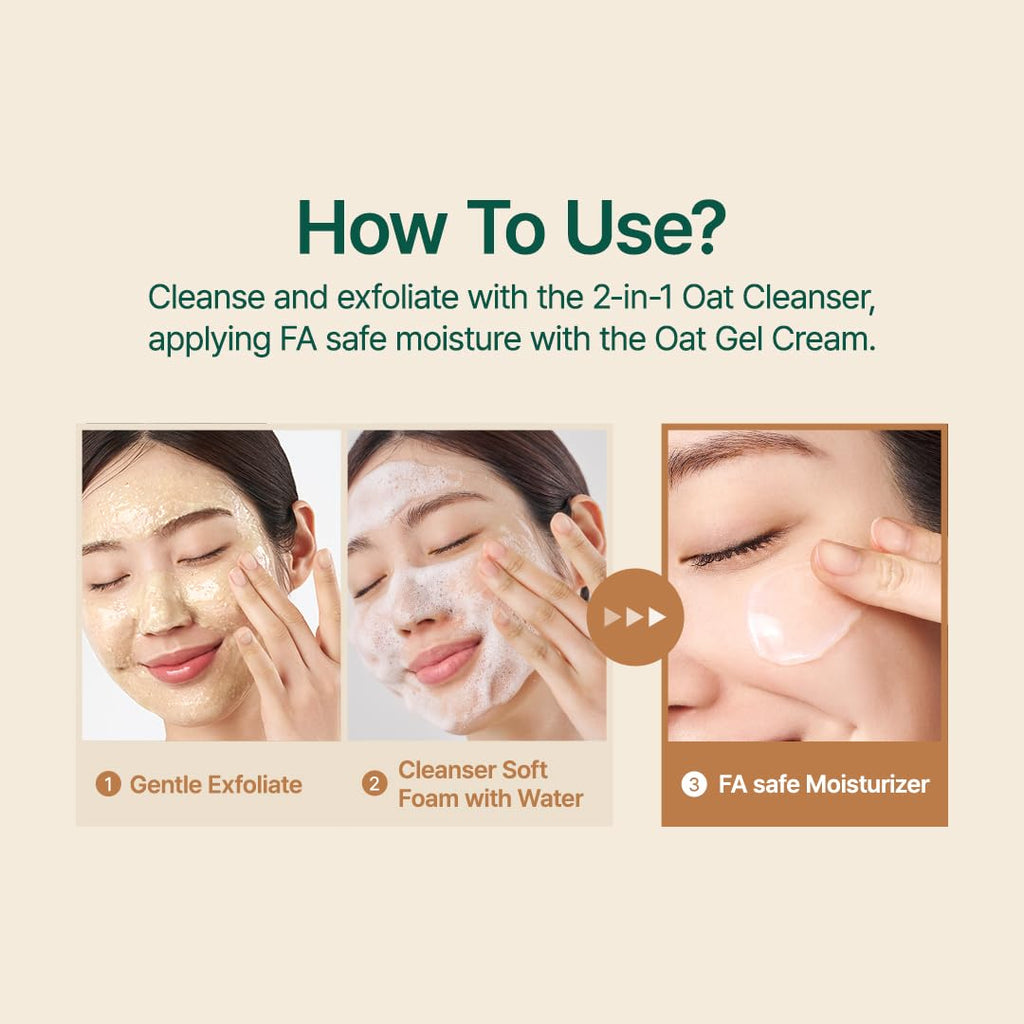 PURITO Oat Velvet Duo – Calming Gel Cream & Exfoliating Polish | Non-Comedogenic Korean Skincare