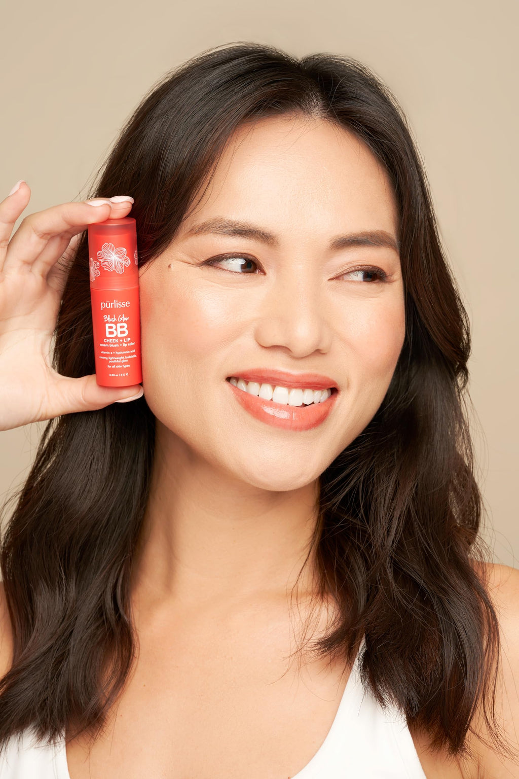 pūr­lisse Blush Glow BB Lip & Cheek Tint Desert Sunset — Hydrating 2-in-1 Cream Blush Stick