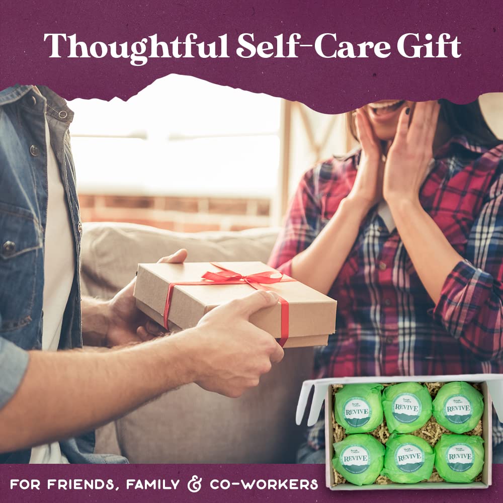 Purple Canyon Eucalyptus Bath Bombs – Energizing Mint & Eucalyptus Gift Set (6)