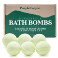 Purple Canyon Eucalyptus Bath Bombs – Energizing Mint & Eucalyptus Gift Set (6)