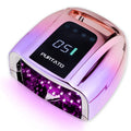 Purtato Professional Rechargeable 96W UV LED Nail Lamp – Cordless, 4 Timers, Smart Sensor, Gradient Purple