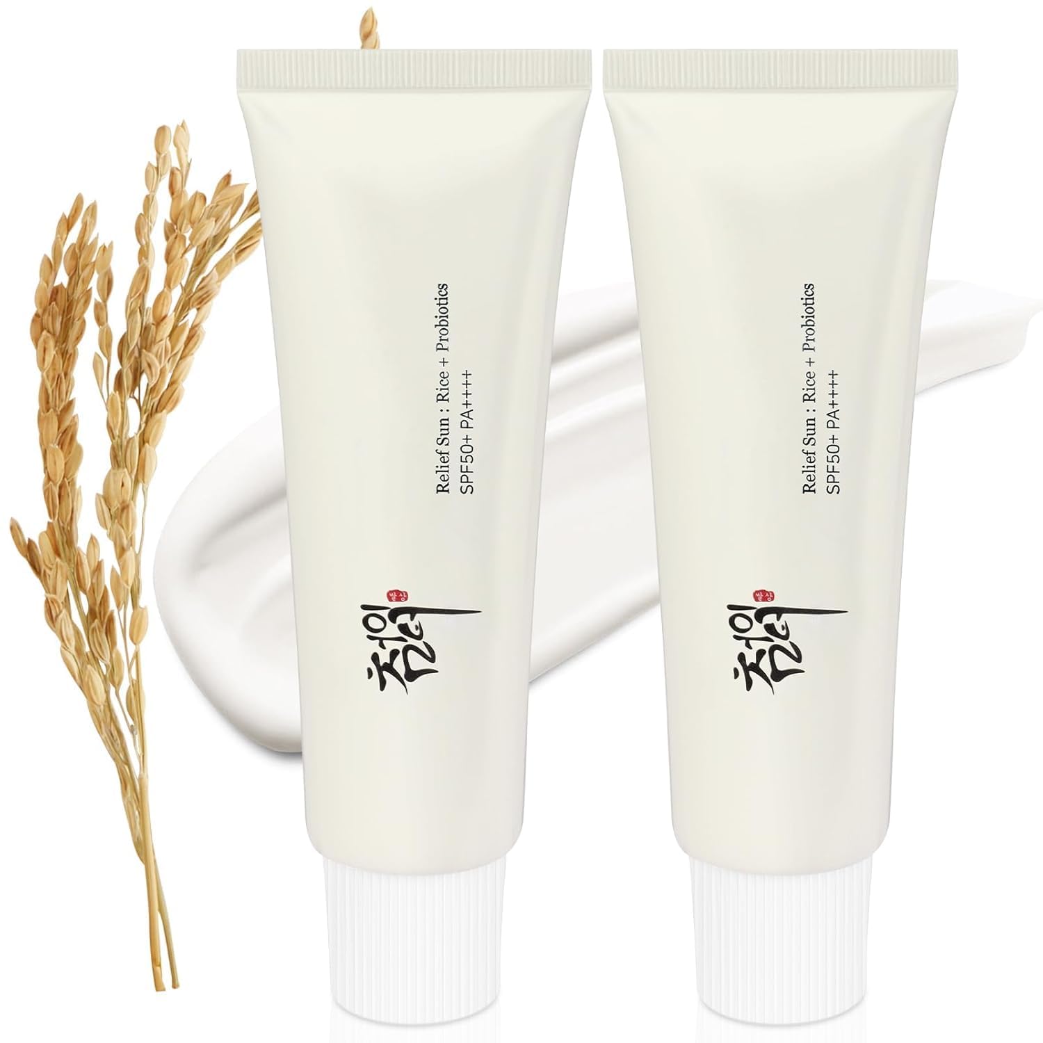 Putyhet Relief Sun Organic Sunscreen SPF50 PA++++ – 2 Pack, Rice & Probiotics, 50ml | Korean Skincare