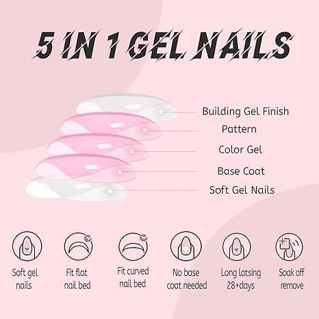 Puyokinm 288pcs French Tip Toe Nails – Short Square, Glue-On, 12-Color 12-Pack Set