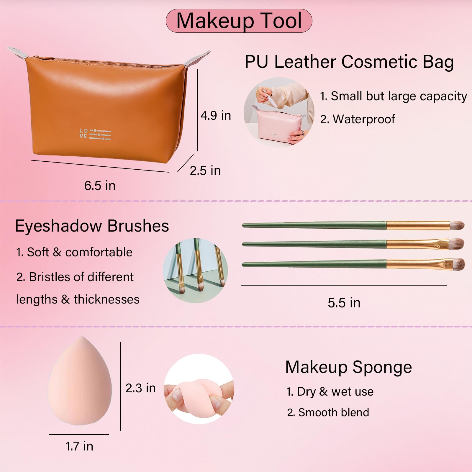 PWYSHXDF Makeup Set for Women – 40-Color Eyeshadow Palette, Nude Foundation, Lip Gloss Duo