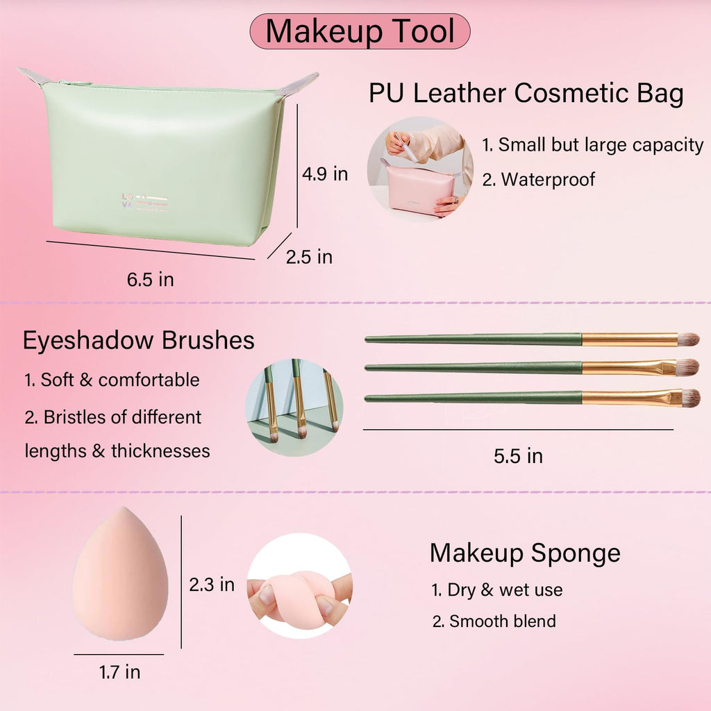 PWYSHXDF Makeup Set for Women – 40-Color Eye Palette + Nude Foundation