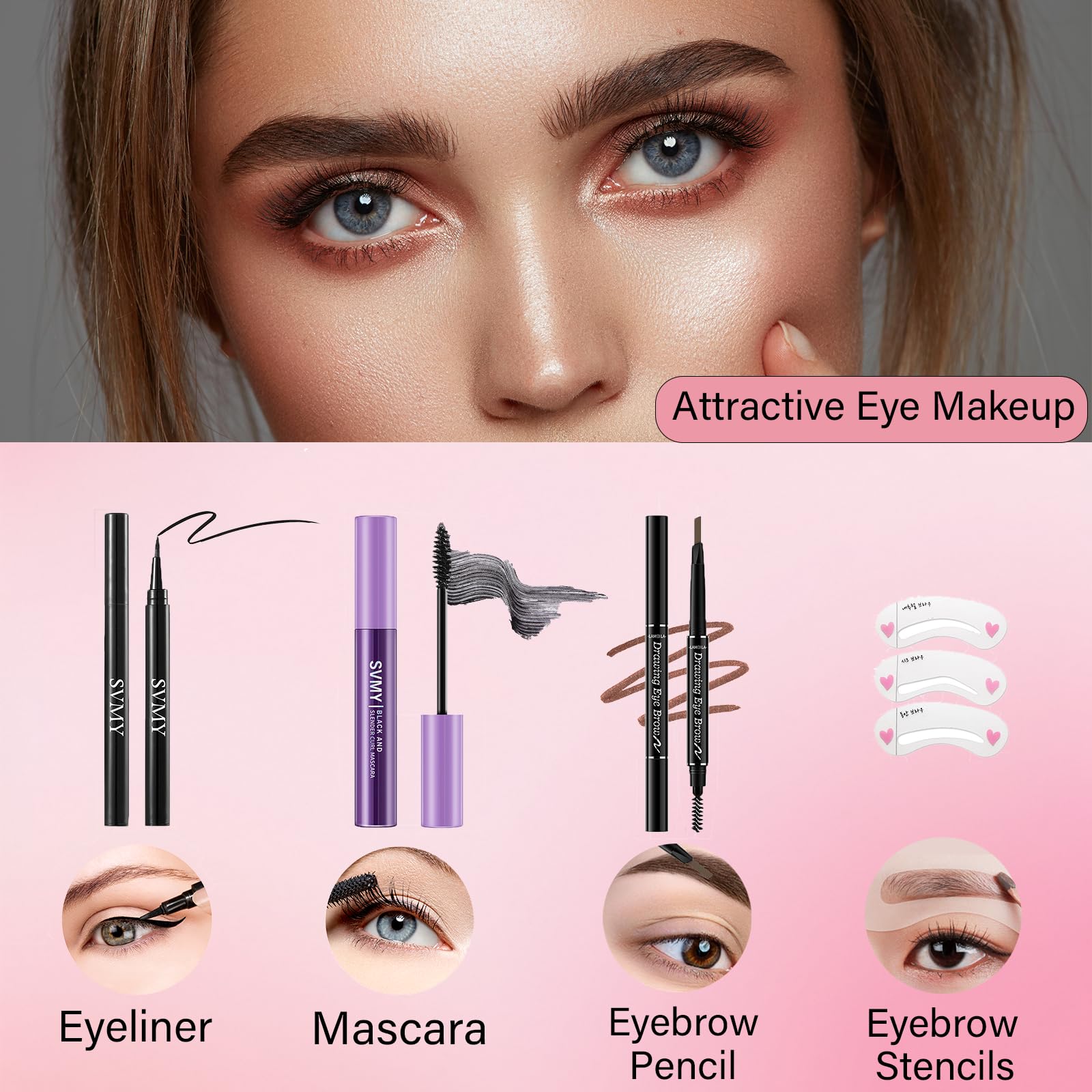 PWYSHXDF Makeup Set for Women – Full Face Kit for Beginners & Professionals