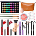 PWYSHXDF Makeup Set for Women – 40-Color Eyeshadow Palette, Nude Foundation, Lip Gloss Duo