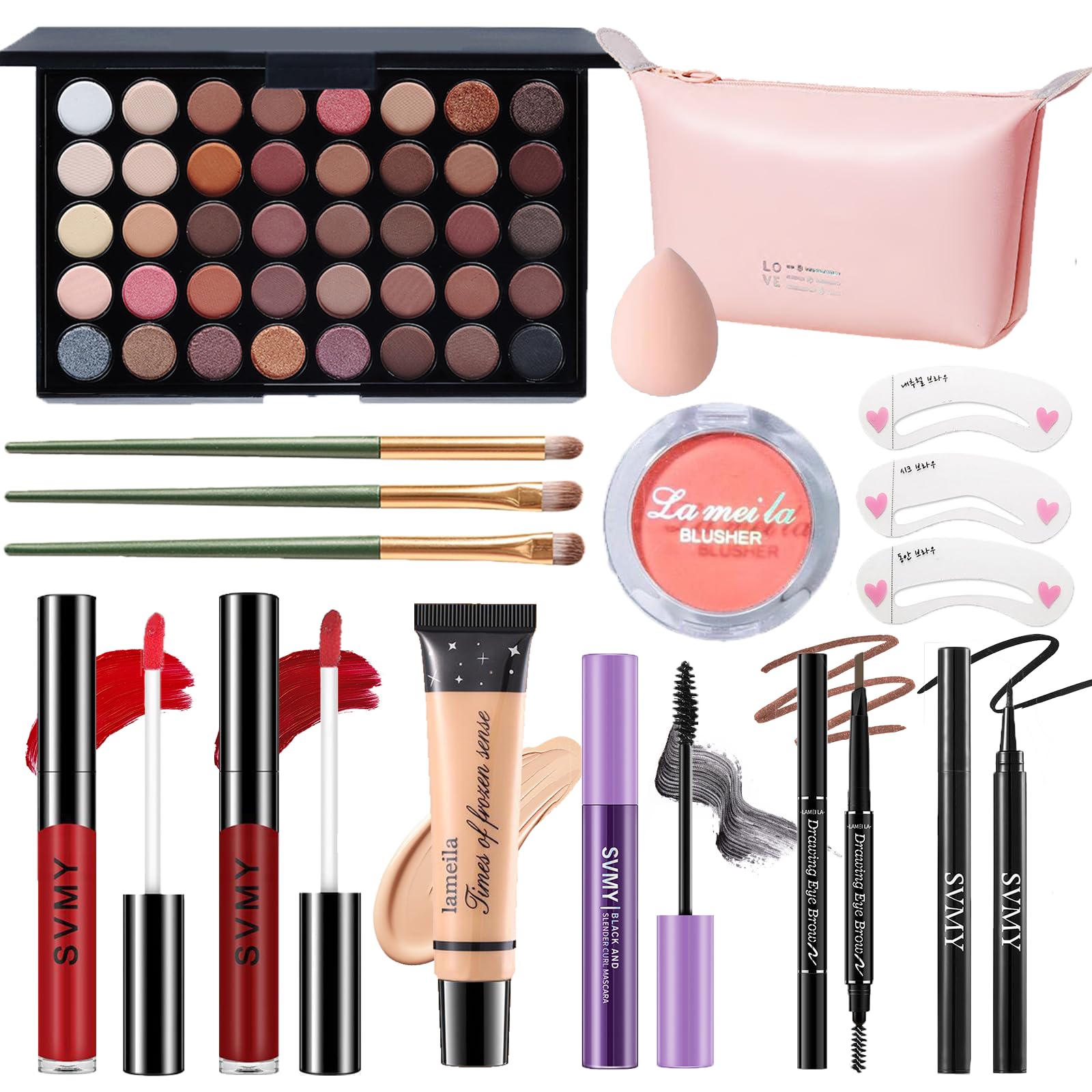 PWYSHXDF Makeup Set for Women – Full Face Kit for Beginners & Professionals