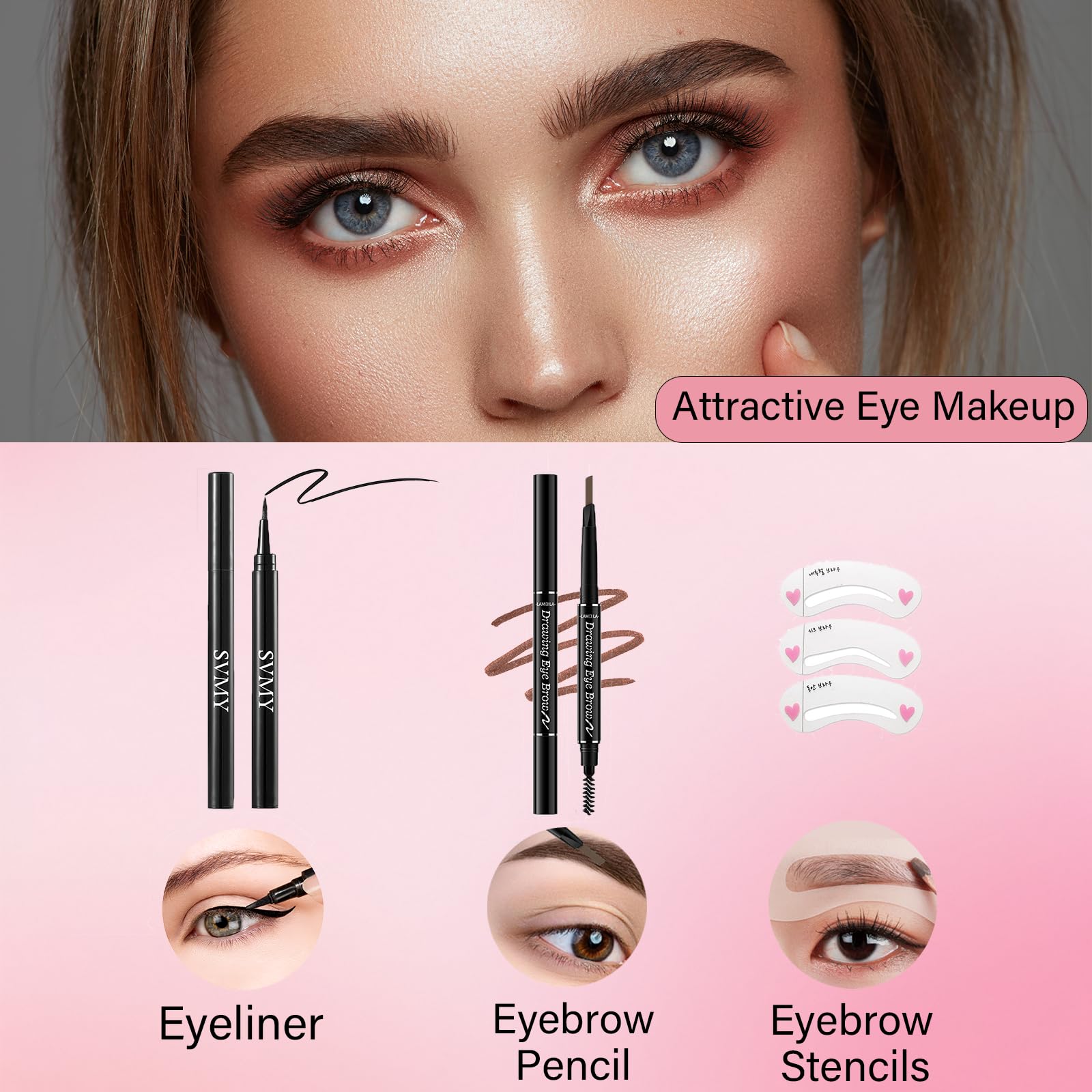 PWYSHXDF Makeup Set – 16-Color Palette, Nude Foundation & Lip Gloss Kit for Beginners & Pros