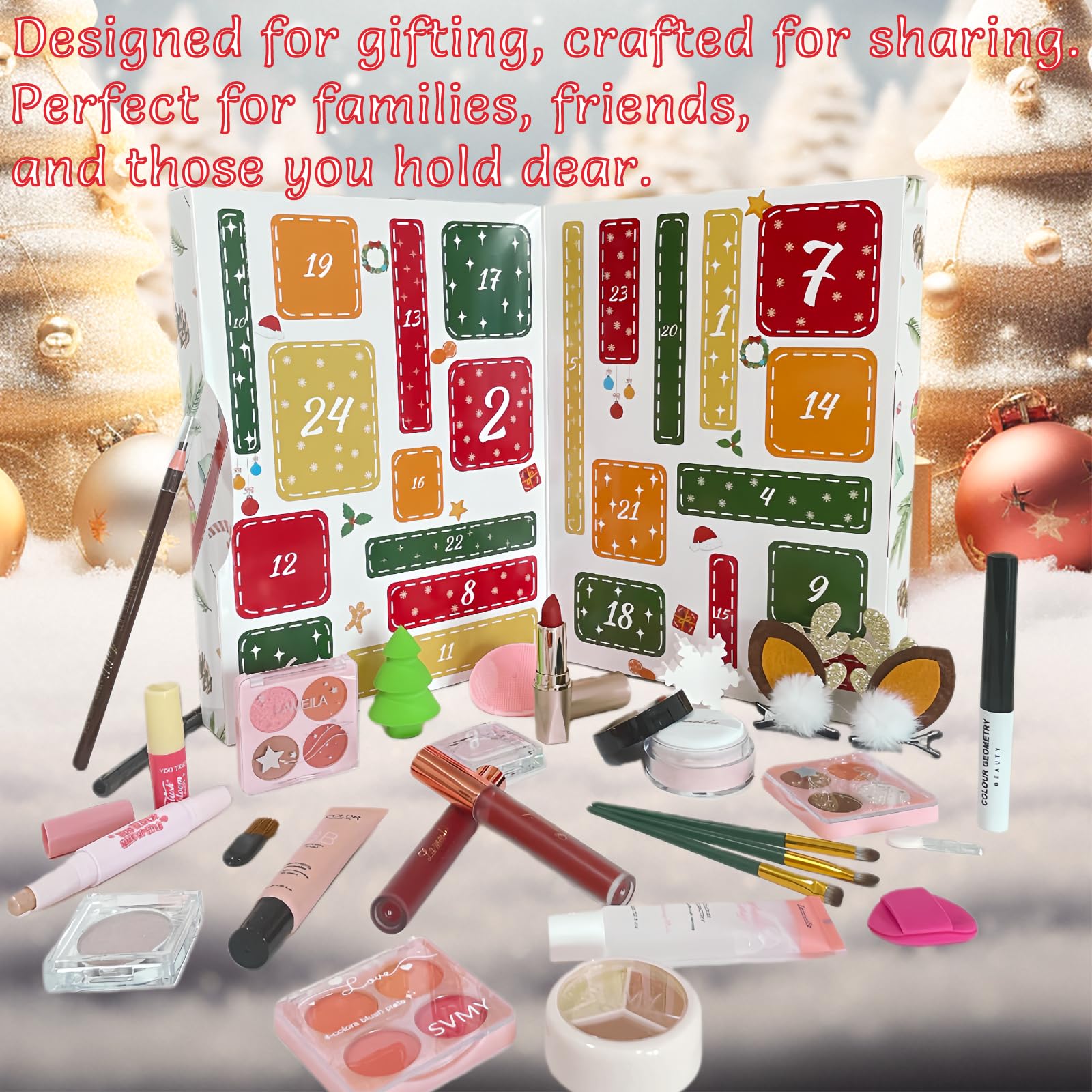 PWYSHXDF Makeup Advent Calendar 2025 - 24 Days of Holiday Glam