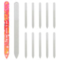PYD Life 12 Pack Sublimation Glass Nail File Blanks – Durable, Washable & Customizable