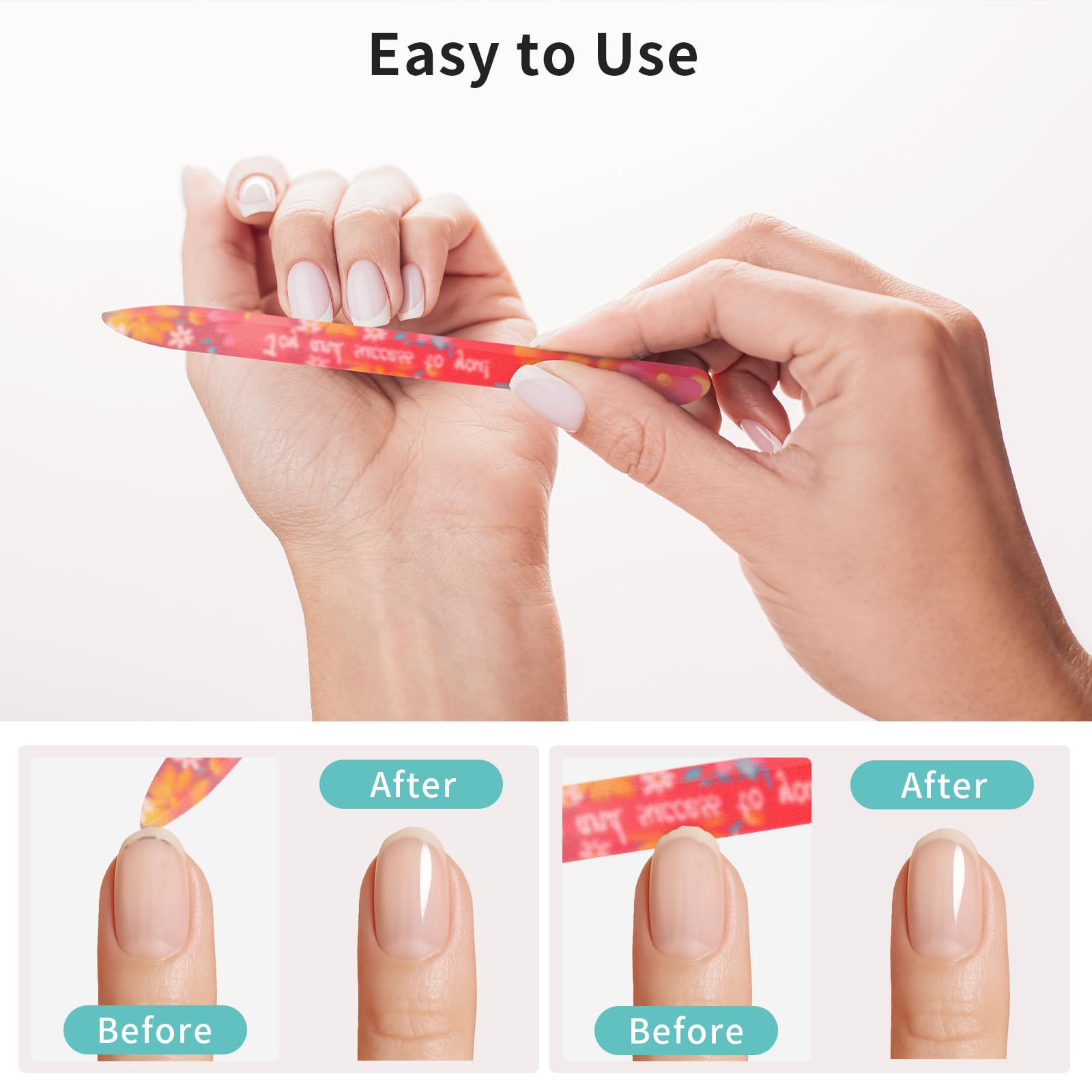 PYD Life 12 Pack Sublimation Glass Nail File Blanks – Durable, Washable & Customizable