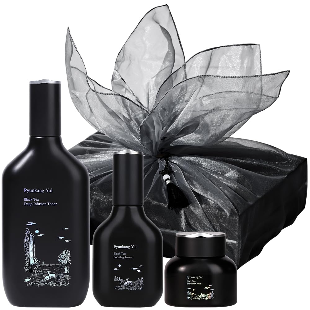 [PKY] Pyunkang Yul Black Tea Line Gift Box Set – Deep Nourishment for Anti-aging, Rich Moisture (3-Piece)