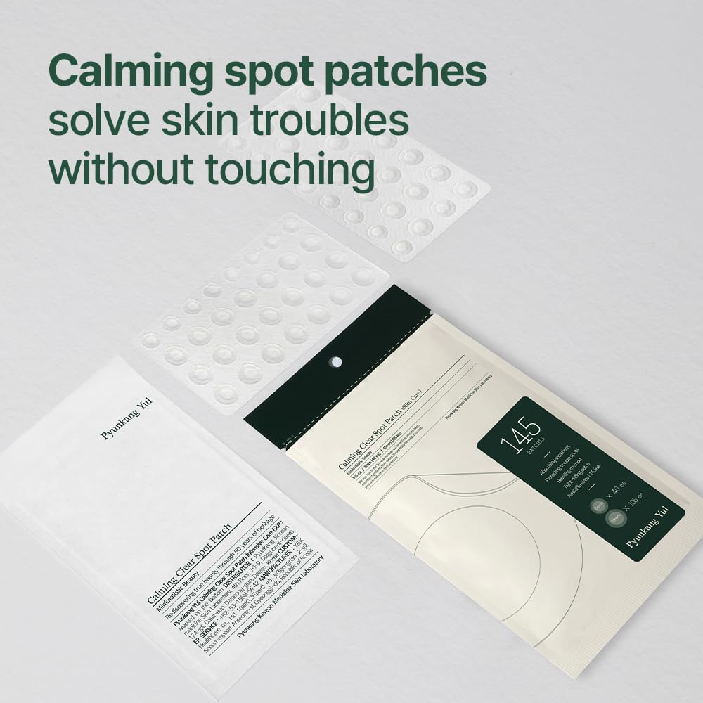 Pyunkang Yul PKY Calming Clear Spot Patch (Slim Care) – 145 Count, Invisible Oval Fit
