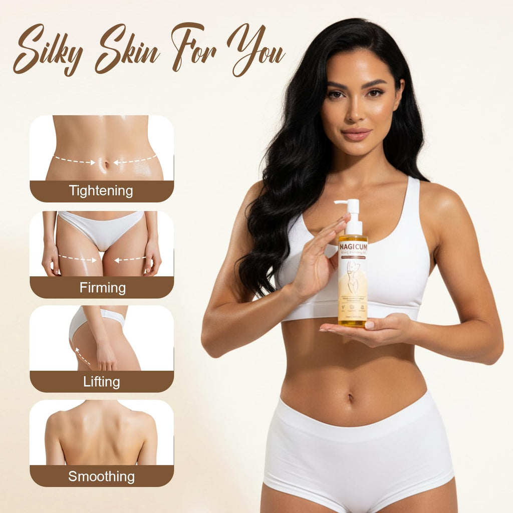 QAH Magic Body Firming Oil with Massage Roller – After Shower Hydration